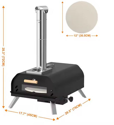 Burnic pizzaoven Prato houtpellets gestookt | ø 33 cm